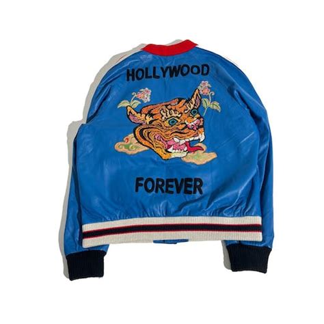 hollywood forever gucci leather|Gucci Gucci 'Hollywood Forever' Leather Track Jacket .